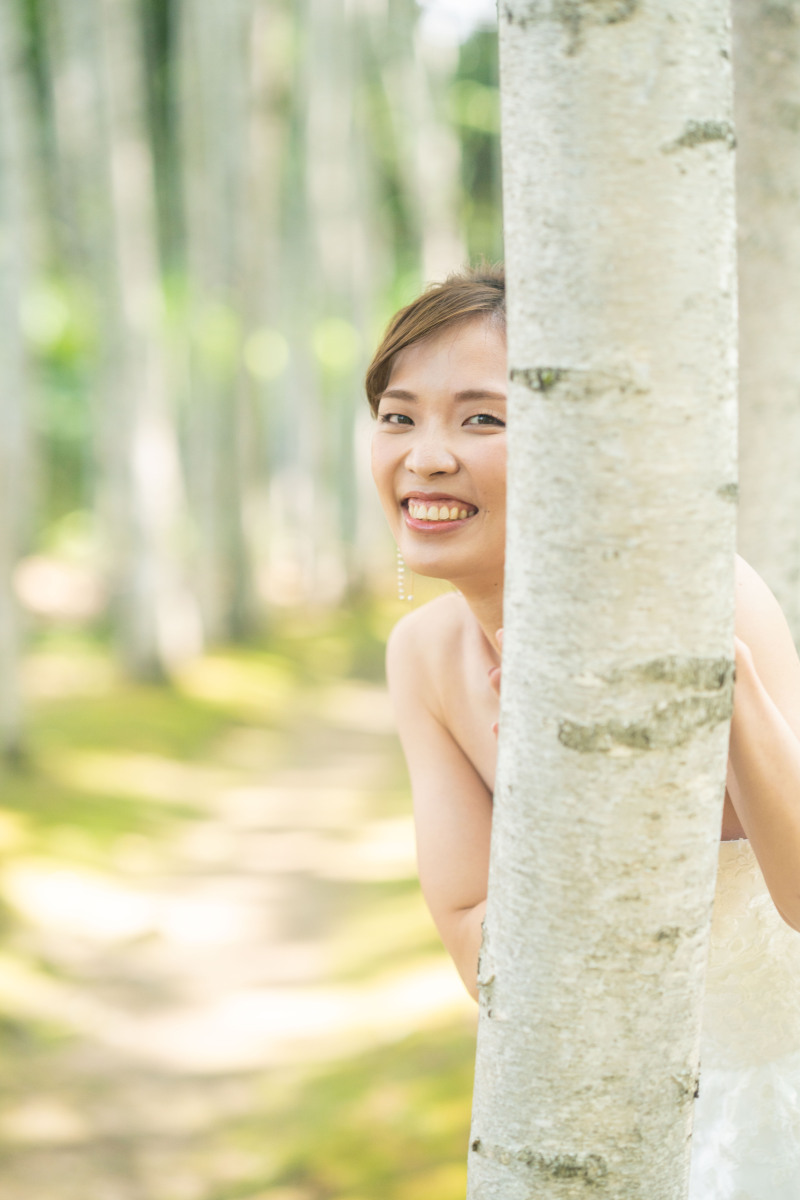 8月の旅行をかねて青い池、白樺回廊、四季彩の丘の3ヵ所で撮影こんな感じ２