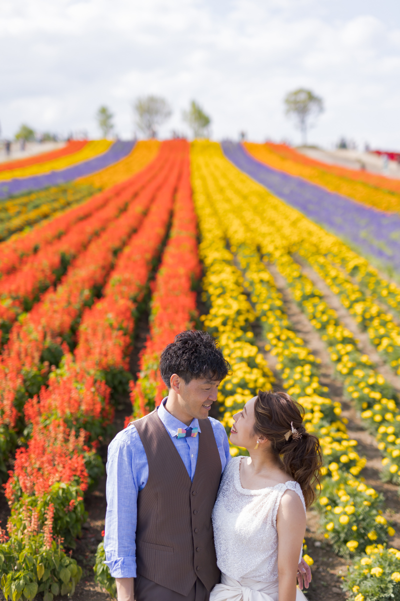 北海道を楽しむお花でフォトウェディング解説2