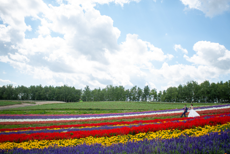 北海道を楽しむお花でフォトウェディング解説2