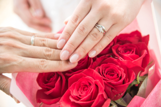 結婚指輪での撮影はこんな感じ！