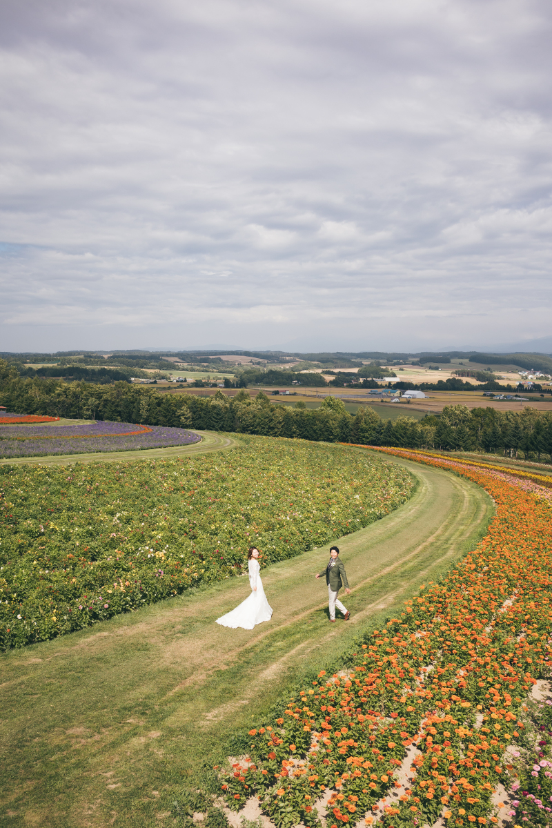 広々とした北海道らしいお花畑、フラワーランドかみふらの Ⅱ