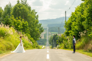  8月の旅行をかねて青い池、白樺回廊、四季彩の丘の3ヵ所で撮影こんな感じ４
