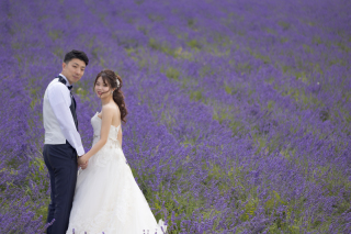 カラフルな1日、2ヵ所目はラベンダーの香り丘いっぱいのラベンダー畑へ