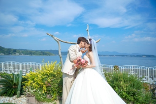 クレールは海でのウエディングフォト大歓迎!