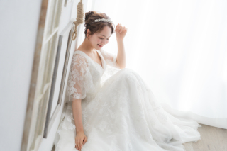 人気の袖有り♡最旬ドレス♡