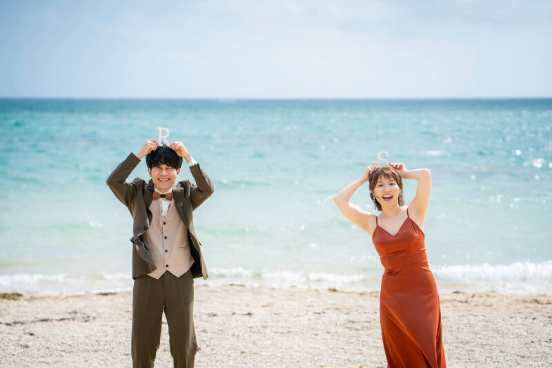 お持ち込みアイテムでおふたりらしい写真に☆*:.｡