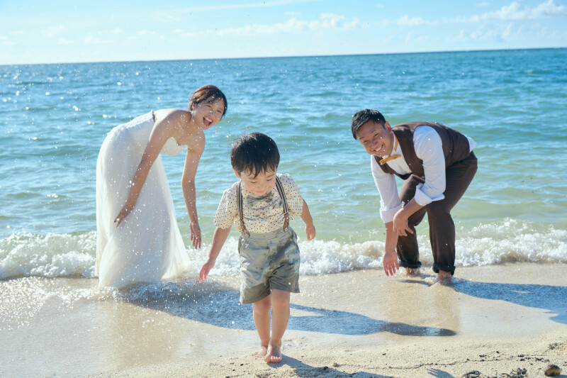 衣装を着たまま海に入る?! ウォーターイン撮影をご紹介 ☆*