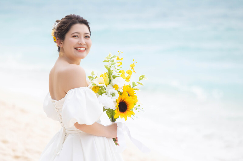 新婦様の美しいソロショットをご紹介♡