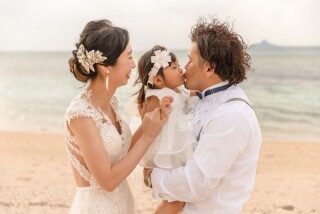 お子様とも！ファミリーフォトウェディング♪