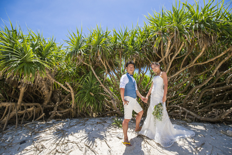 沖縄フォトウェディング*無人島撮影について*