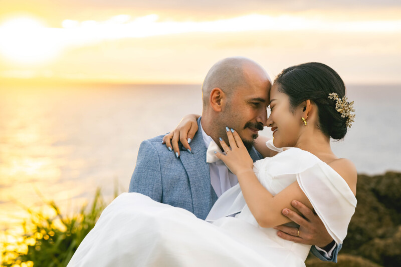 サンセット撮影でロマンチックなお写真を･:*+.