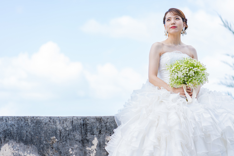 新婦様の美しいソロショットをご紹介♡