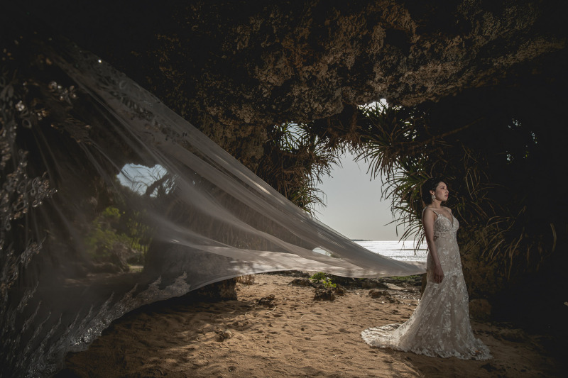 大人気アイテム、ロングベールを使用したお写真*~*