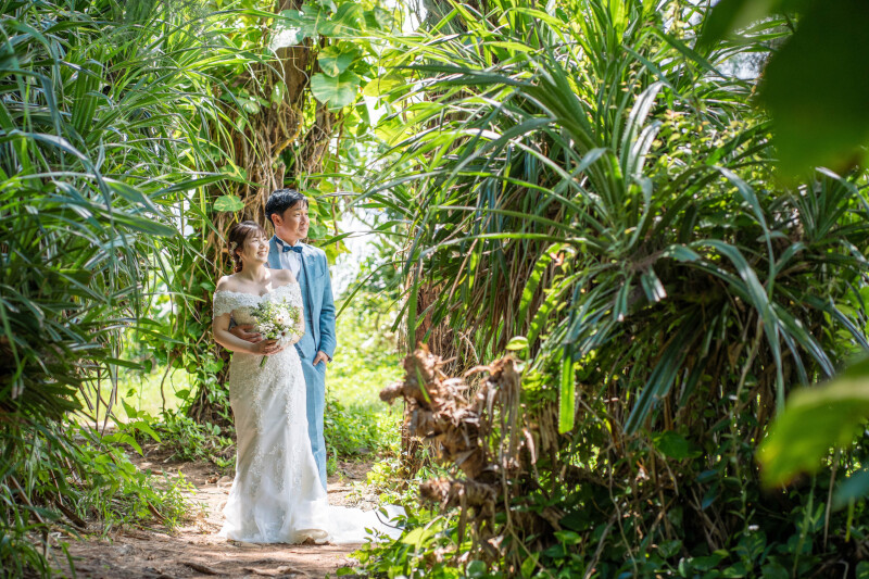 沖縄旅行のついでに、手ぶらでサクッと！フォトウェディングが叶う＊