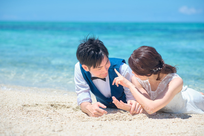 沖縄で常夏シーズンのフォトウェディングってどんな感じ??☆*