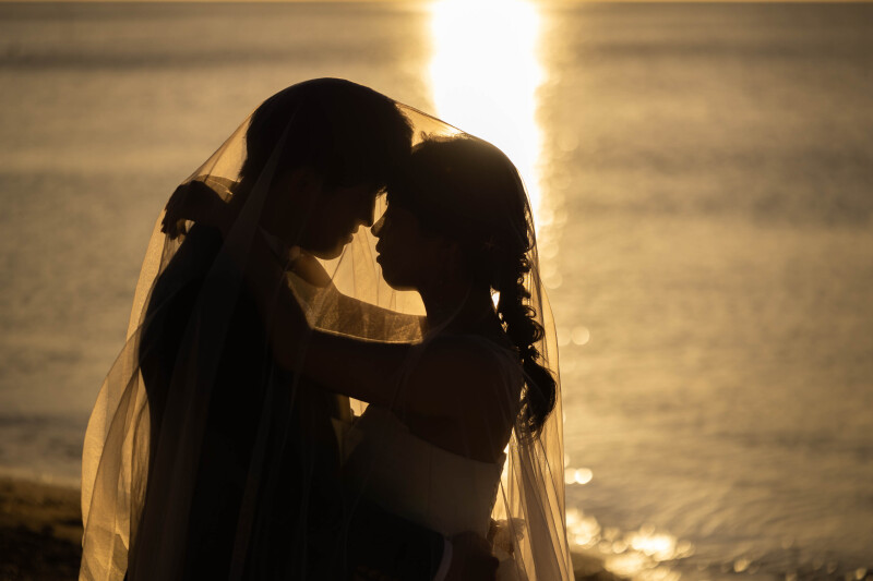 サンセット撮影でロマンチックなお写真を･:*+.