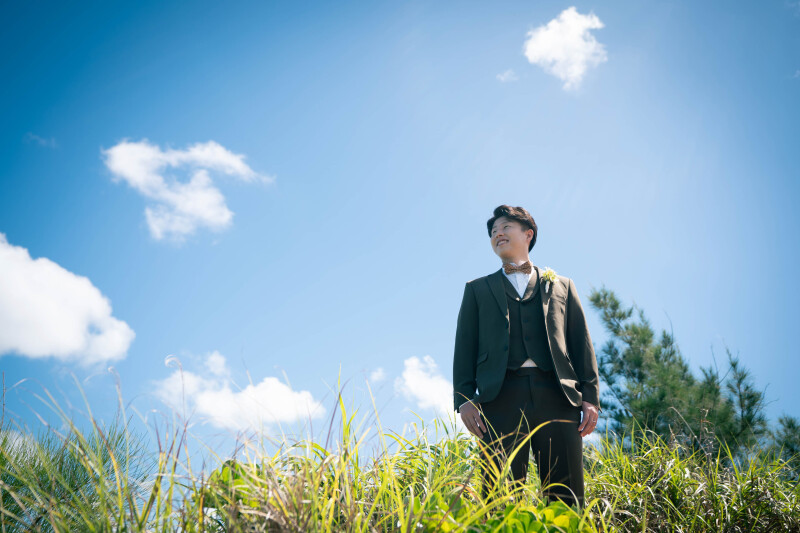 新郎様のイケてるソロショットをご紹介☆