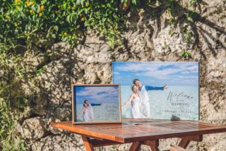 自分で加工した写真をウェルカムボードに使用できる？