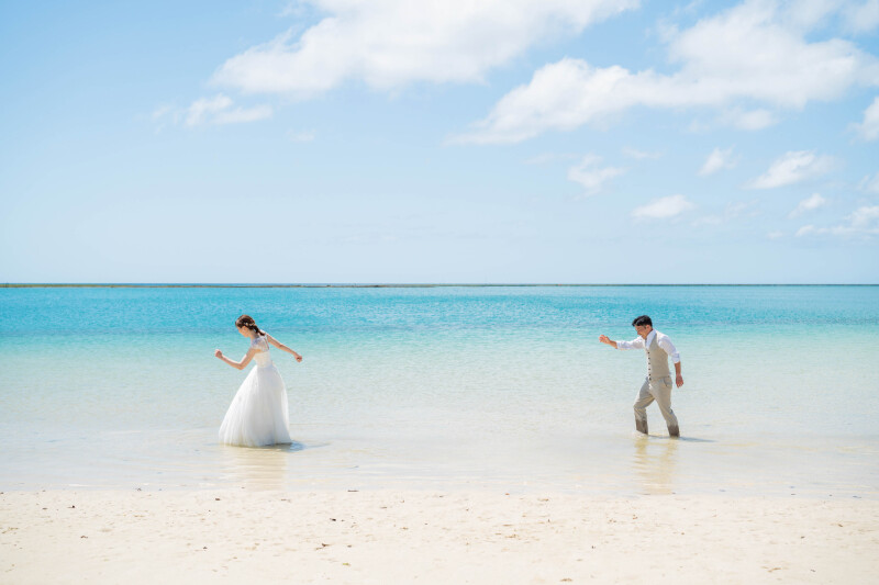 衣装を着たまま海に入る?! ウォーターイン撮影をご紹介 ☆*