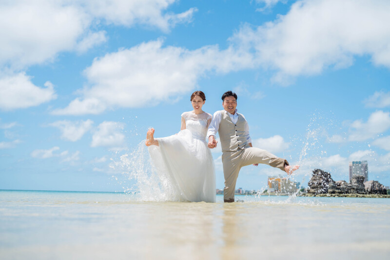 沖縄旅行のついでに、手ぶらでサクッと！フォトウェディングが叶う＊