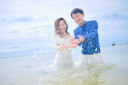 大人気!*ドレスのまま海に入ってウォーターイン撮影*