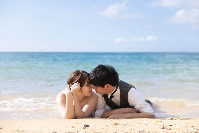 衣装を着たまま海に入る?! ウォーターイン撮影をご紹介 ☆*