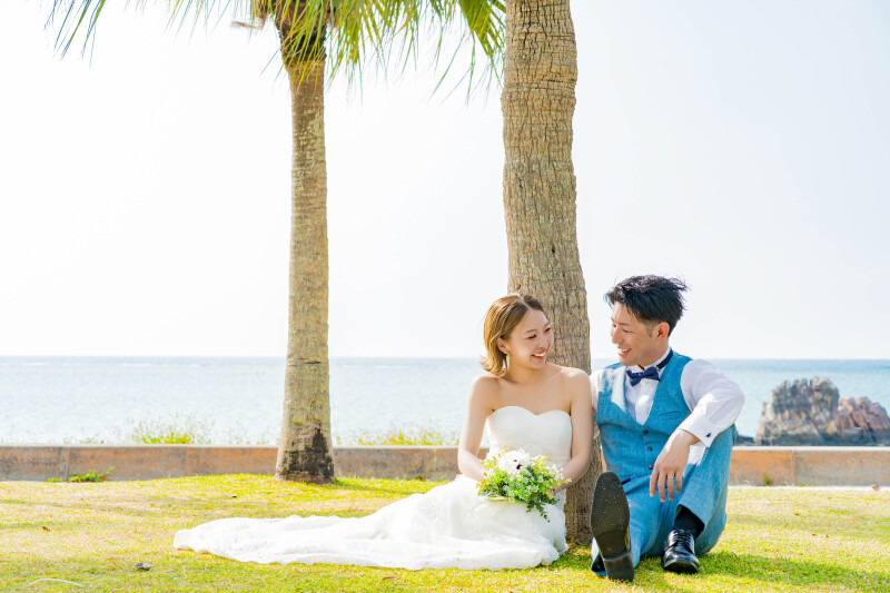 沖縄旅行のついでに、手ぶらでサクッと！フォトウェディングが叶う＊
