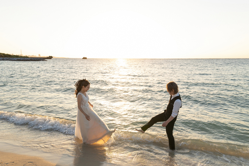 【時間帯によって変わる海の色!?】どの時間帯が好きですか??