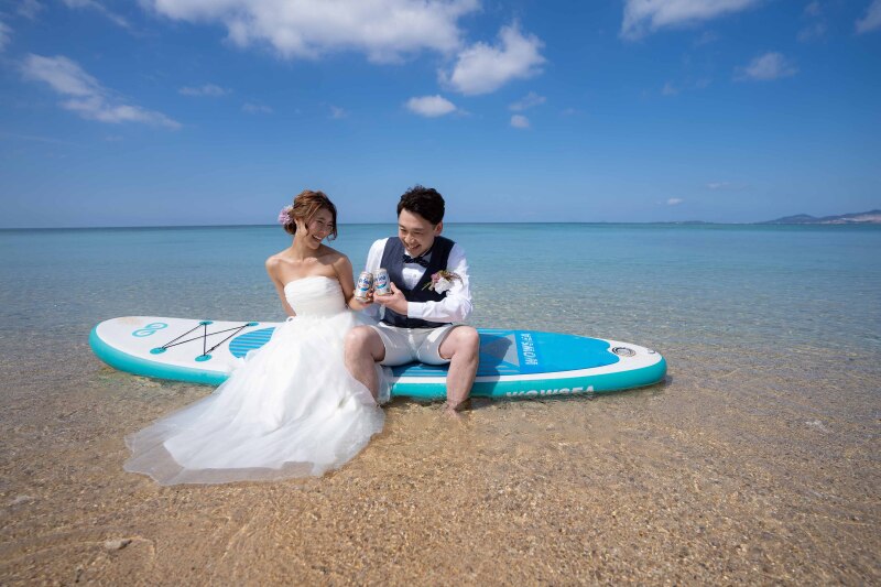夏の沖縄を満喫!!おすすめオプション**ウォーターイン撮影&水中撮影**