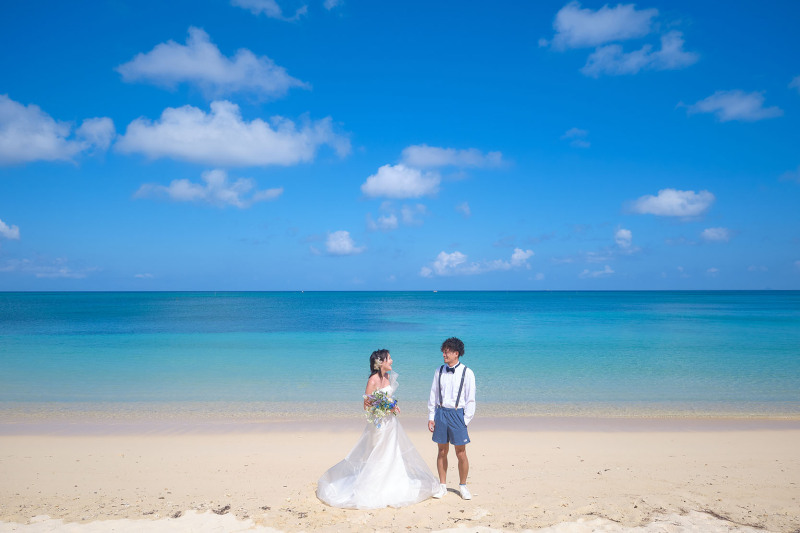 日中の青い海と空&ロマンチックなサンセットで撮影できちゃう贅沢プランのご紹介♡