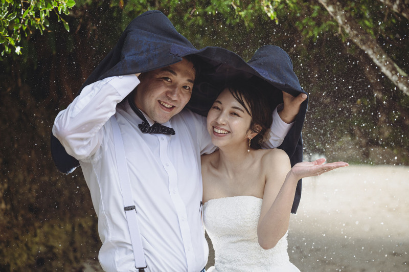 沖縄でのフォトウエディング『雨』が心配な方はこれを見て!!