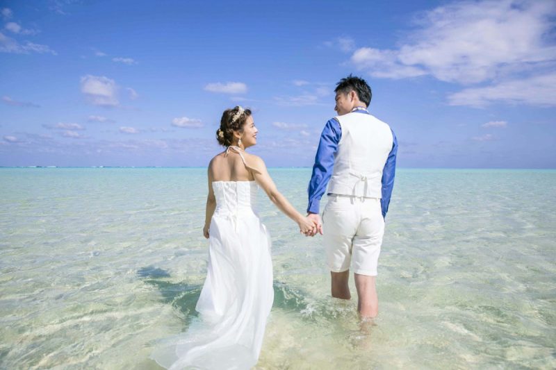 ドレスのまま海に入れる!! -ウォーターイン撮影-