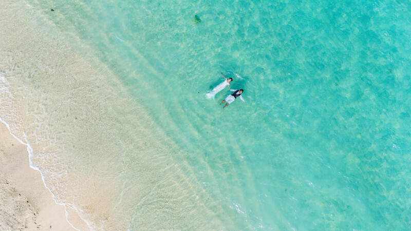 衣装を着たまま海に入る?! ウォーターイン撮影をご紹介 ☆*