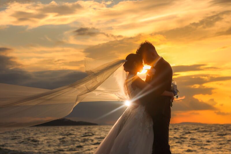 サンセットビーチ撮影