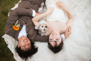 ペットと一緒に撮影♪♪
