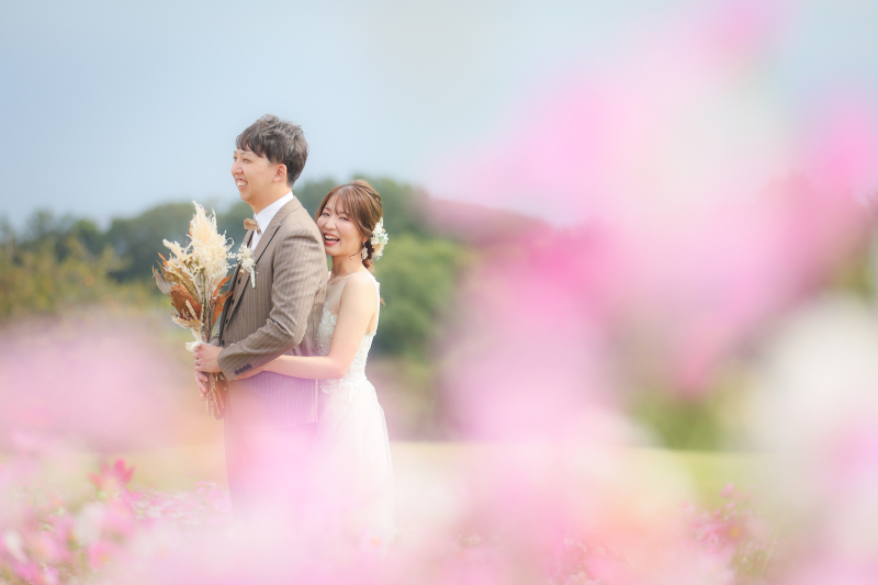 撮影の様子　あわじ花さじき　10月