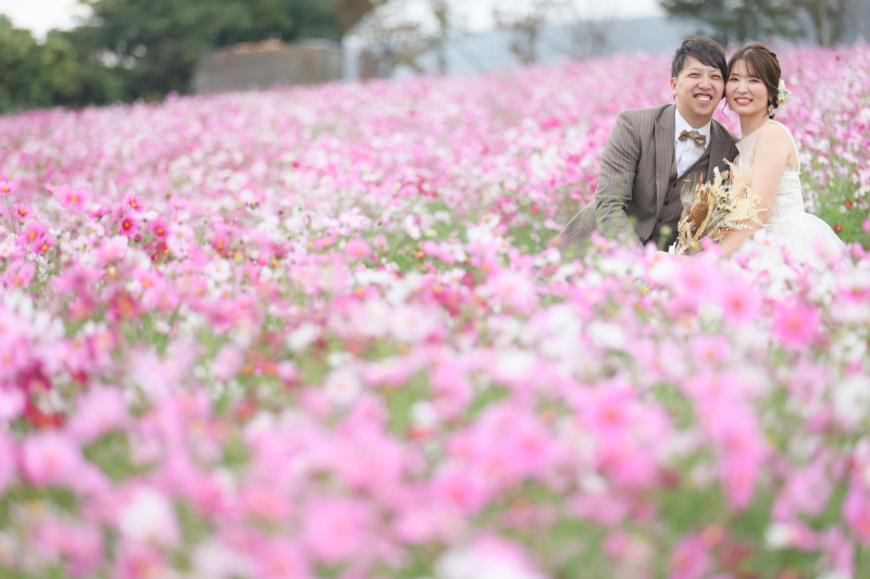 撮影の様子　あわじ花さじき　10月