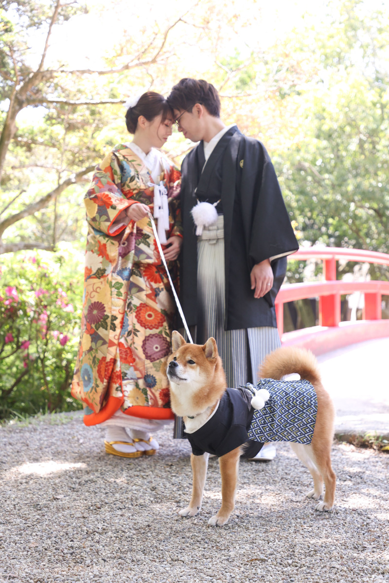 ワンちゃんと一緒に♡