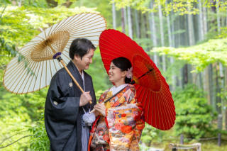 竹林での和装撮影(*^O^*)