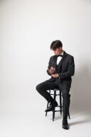 お婿様 黒タキシード