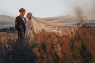 sunset × romantic 上富良野 日の出公園にて