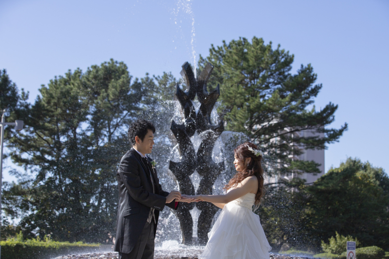 これからの時期におすすめ!公園フォトウェディング♪