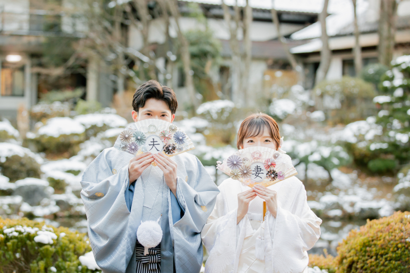 日本庭園で季節感あふれるお写真を！