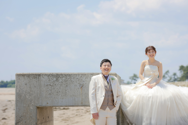 \夏といえば/綺麗な海でのフォトウェディング!