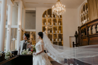 ロングベールで大人っぽいお写真を♪