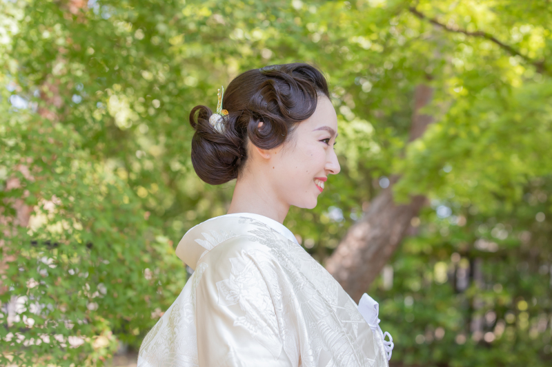ヘアスタイルにもこだわって♪