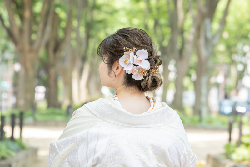 ヘアスタイルにもこだわって♪