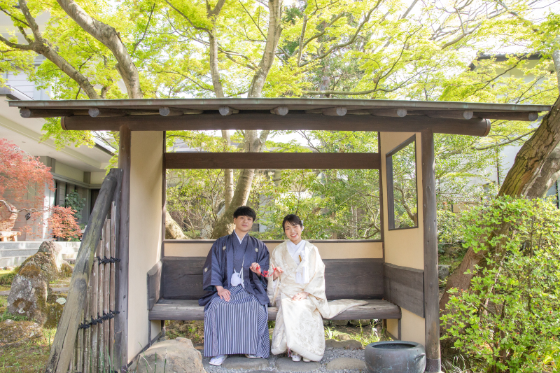 新緑で和装フォトウェディング♪