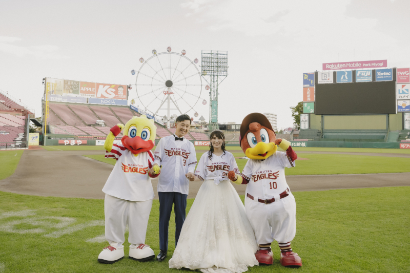 楽天ファン必見!楽天モバイルパークで叶えるフォトウェディング*