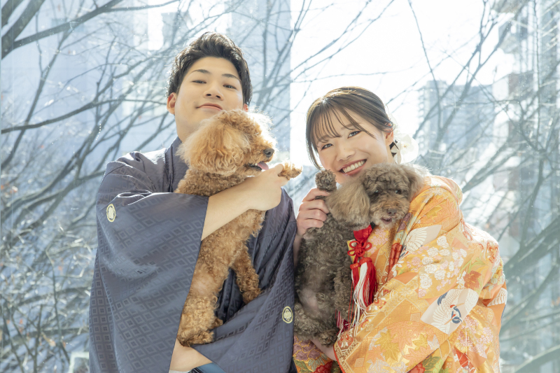 冬の撮影はスタジオで♪